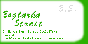 boglarka streit business card